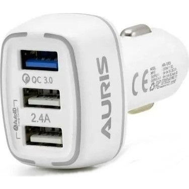 Aurs 5.4 Amper 30W Qualcomm 3 USB Ara arj Aleti