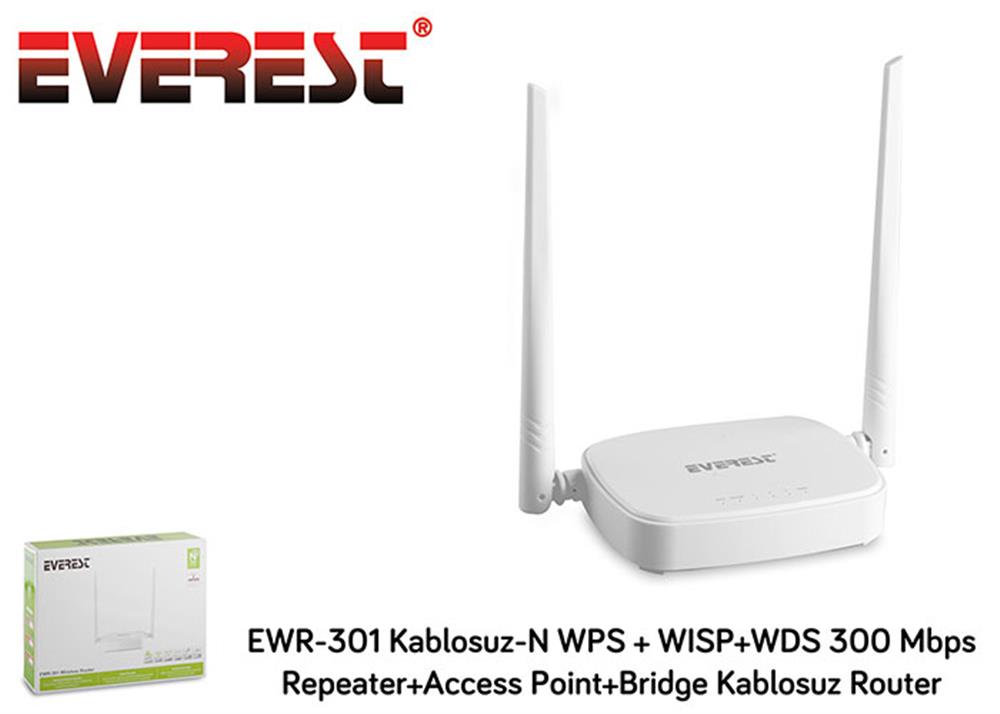 Everest Ewr-301 300 Mbps Kablosuz Router