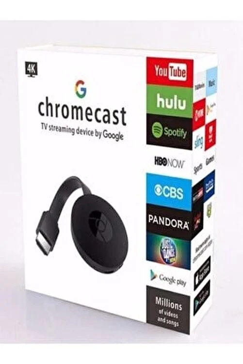 Chromecast Tv Streaming Cihaz Kablosuz Usb Adaptr Ayna Ekran