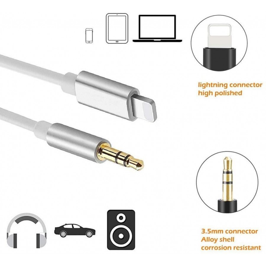 iPhone Lightning to Aux Kulaklk evirici 3.5 mm Jack